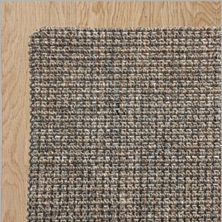 Heavy Ribbed Slate Sisal with Tuck Under Border 3.4(L) x 2.3(W)